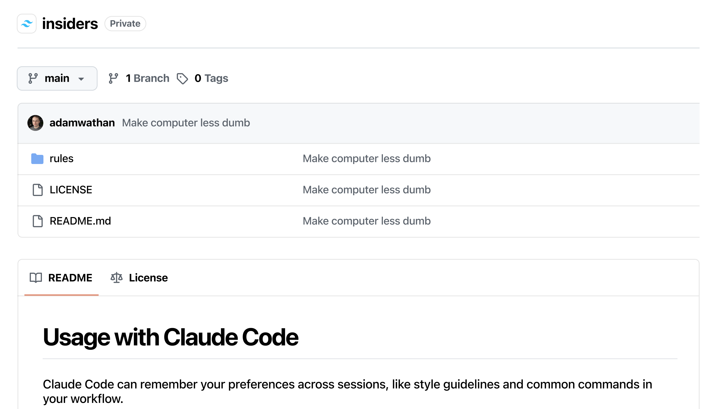 Repositorio de GitHub de Insiders